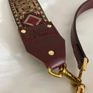 Native Sons burgundy guitar shoulder strap